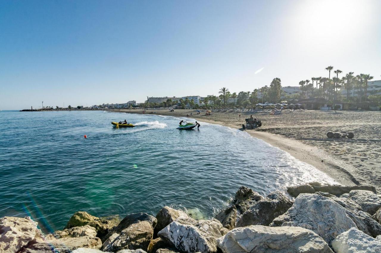 Pr45- Beach Front Apartment Puerto Banus Marbella Bagian luar foto